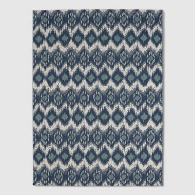 Ikat Outdoor Rug Blue - Threshold - Image 7