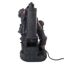 Nature Spring Polyresin Outdoor Water Fountain With Boy And Girl