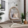 Toluca Hanging Outdoor Boho Egg Chair With Cushion - Saracina Home