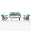 Kaplan 4pc Outdoor Sofa Set - Mist - Crosley