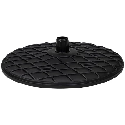 Northlight 19.75" Black Outdoor Umbrella Table Tray - Image 4