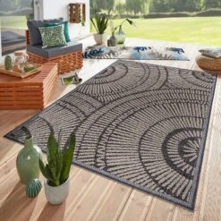 World Rug Gallery Abstract Indoor/Outdoor Area Rug