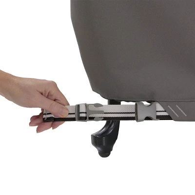 Classic Accessories Ravenna Water-Resistant Round Outdoor Daybed Cover, Dark Taupe - Image 3