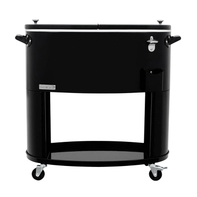 80qt Sporty Oval Rolling Patio Cooler - Permasteel - Image 11