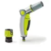 G.F. Italia 3 Jet Metal Hose Nozzle With Quick Connector Green - G.F. Garden