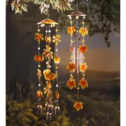 Wind & Weather Solar Fall Mobile With Wind Chimes