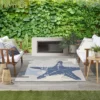 Nourison Aloha Coastal Starfish Outdoor Area Rug