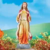 Collections Etc Hand-Painted Jesus Garden Statue Yellow