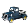 Evergreen Solar Metal Truck Planter, Blue