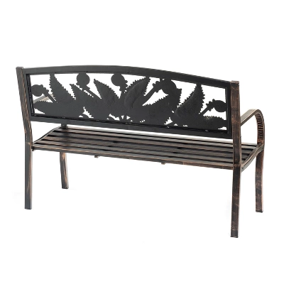 Evergreen Metal Fern Bench - Image 2