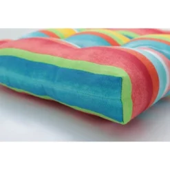 Set Of 2 Outdoor/Indoor Reversible Chair Pads Dina - Pillow Perfect