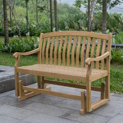 Sherwood Glider Bench - Teak - Cambridge Casual - Image 2