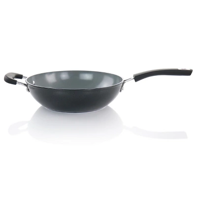 Kenmore Arlington 11 Inch Nonstick Aluminum Wok In Black Diamond - Image 5