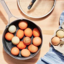 3qt Nonstick Hard Anodized Aluminum Sauce Pan With Lid Dark Gray - Figmint™