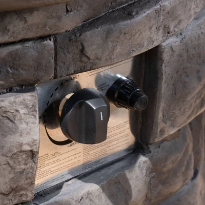 Maison 5pc Acacia Wood And Light Weight Concrete Adirondack Chair And Fire Pit Set - Gray - Christopher Knight Home - Image 4