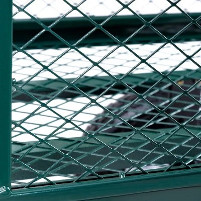 Costway Heavy Duty Lawn Garden Utility Cart Wagon Wheelbarrow Steel Trailer - Image 6