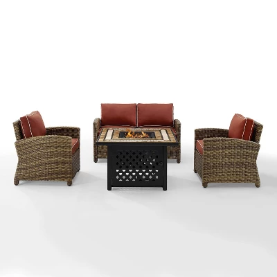 4pc Bradenton Outdoor Steel Fire Pit Set - Crosley - Image 12
