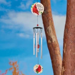Collections Etc Your Wings Were Ready But Not Our Hearts Cardinal Wind Chime 3.5 X 2.5 X 18