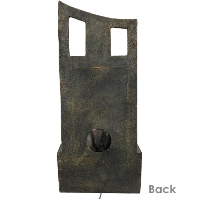 Sunnydaze Decor Sunnydaze 39"H Electric Polyresin And Fiberglass Modern Road Column Outdoor Water Fountain With LED Lights - Image 7