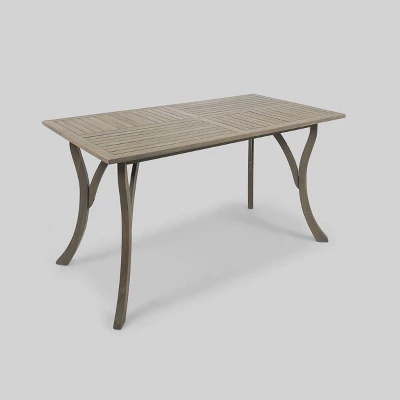 Bennett 7pc Acacia Wood And Wicker Dining Set - Christopher Knight Home - Image 3