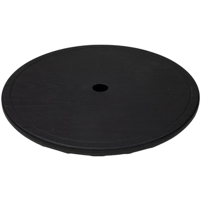 Northlight 19.75" Black Outdoor Umbrella Table Tray - Image 3