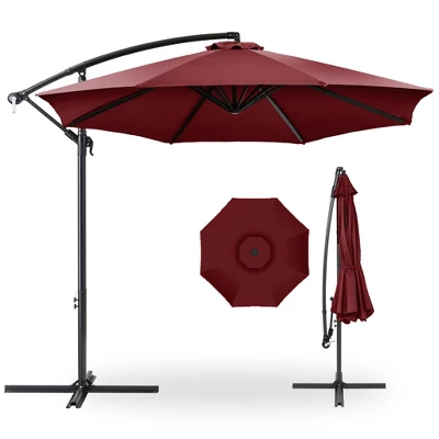 Best Choice Products 10ft Offset Hanging Outdoor Market Patio Umbrella W/ Easy Tilt Adjustment - Image 15