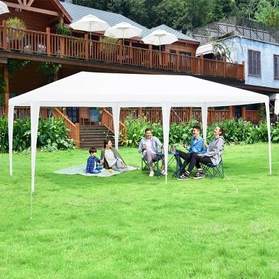 Costway 10'x20' Canopy Tent Heavy Duty Wedding Party Tent 6 Sidewalls W/Carry Bag - Image 2