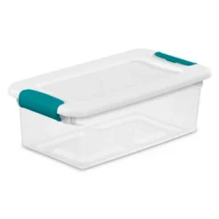 Sterilite Plastic Stacking Storage Box Container With Latching Lid For Home, Office, Workspace, & Utility Space Organization
