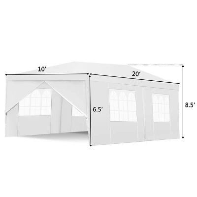Costway 10'x20'Canopy Pavilion Cater Events Outdoor Party Tent - Image 2