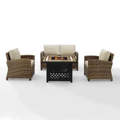 4pc Bradenton Outdoor Steel Fire Pit Set - Crosley - Image 11