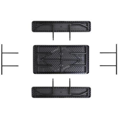 Gardenised Gray Outdoor Foldable Woodgrain Portable Picnic Table Set, 5 Feet Long - Image 6