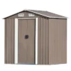 Patio 6ft X4ft Metal Storage Shed With Lockable Door, Tool Cabinet With Vents And Foundation-ModernLuxe