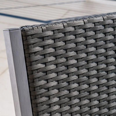 Cape Coral 2pk Wicker Dining Chairs - Gray - Christopher Knight Home - Image 4