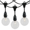 Novelty Lights Globe Outdoor String Lights With 25 Suspended Sockets Suspended Black Wire 25 Feet