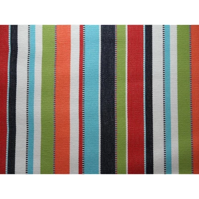 The Hamptons Collection 144” Orange And Green Striped Two Person Brazilian Sunbrella Hammock - Image 4