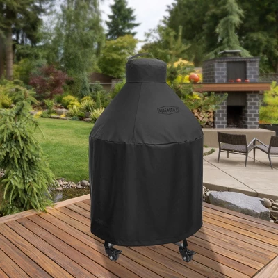 Pure Grill 27-Inch Ceramic Grill Cover For All Large Kamado Charcoal BBQ Grill Brands, Universal Fit Cover - 35" Dia X 45" H - Image 4