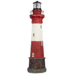 Design Toscano Coastal Shoal Lighthouse Solar Beacon Statue