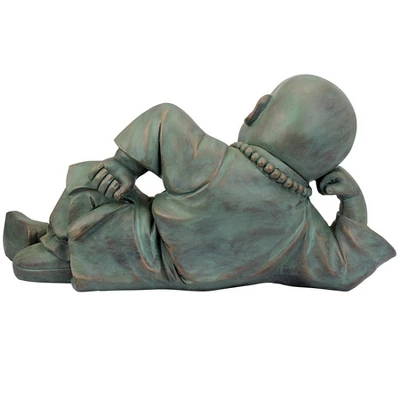 Design Toscano Resting Serene Baby Buddha Garden Statue - Image 4