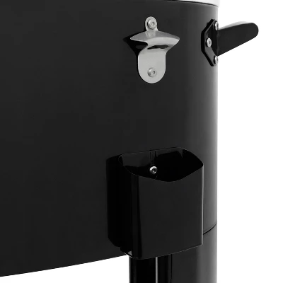 80qt Sporty Oval Rolling Patio Cooler - Permasteel - Image 6