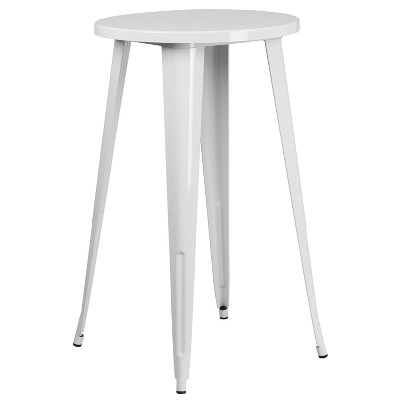 Flash Furniture Commercial Grade 24" Round Metal Indoor-Outdoor Bar Height Table - Image 3