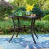 42" Outdoor Stainless Steel Round Dining Table - Captiva Designs