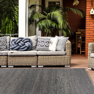 World Rug Gallery Contemporary Abstract Indoor/Outdoor Area Rug - Image 5