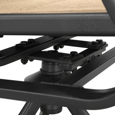 5pc Outdoor Steel Patio Dining Set Cream - Lokatse - Image 5