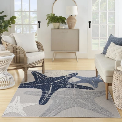 Nourison Aloha Coastal Starfish Outdoor Area Rug - Image 7