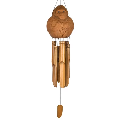 Woodstock Wind Chimes Asli Arts® Collection, Monkey Bamboo Chime, 32'' Wind Chime CMO305 - Image 2