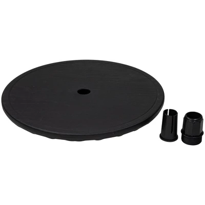 Northlight 19.75" Black Outdoor Umbrella Table Tray - Image 5