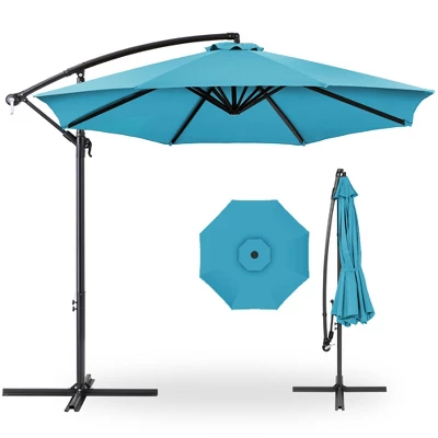Best Choice Products 10ft Offset Hanging Outdoor Market Patio Umbrella W/ Easy Tilt Adjustment - Image 14