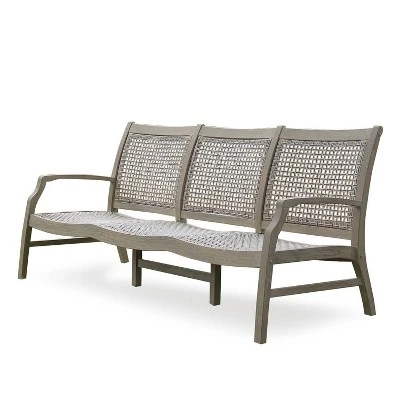 Teak Zuma Patio Sofa Gray - Cambridge Casual - Image 8