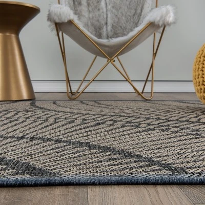 World Rug Gallery Abstract Indoor/Outdoor Area Rug - Image 2