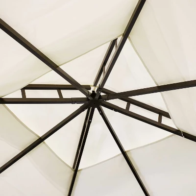 Sunnydaze Decor Sunnydaze Soft Top Rectangle Patio Gazebo With Screens And Privacy Walls For Backyard, Garden Or Deck - Image 7